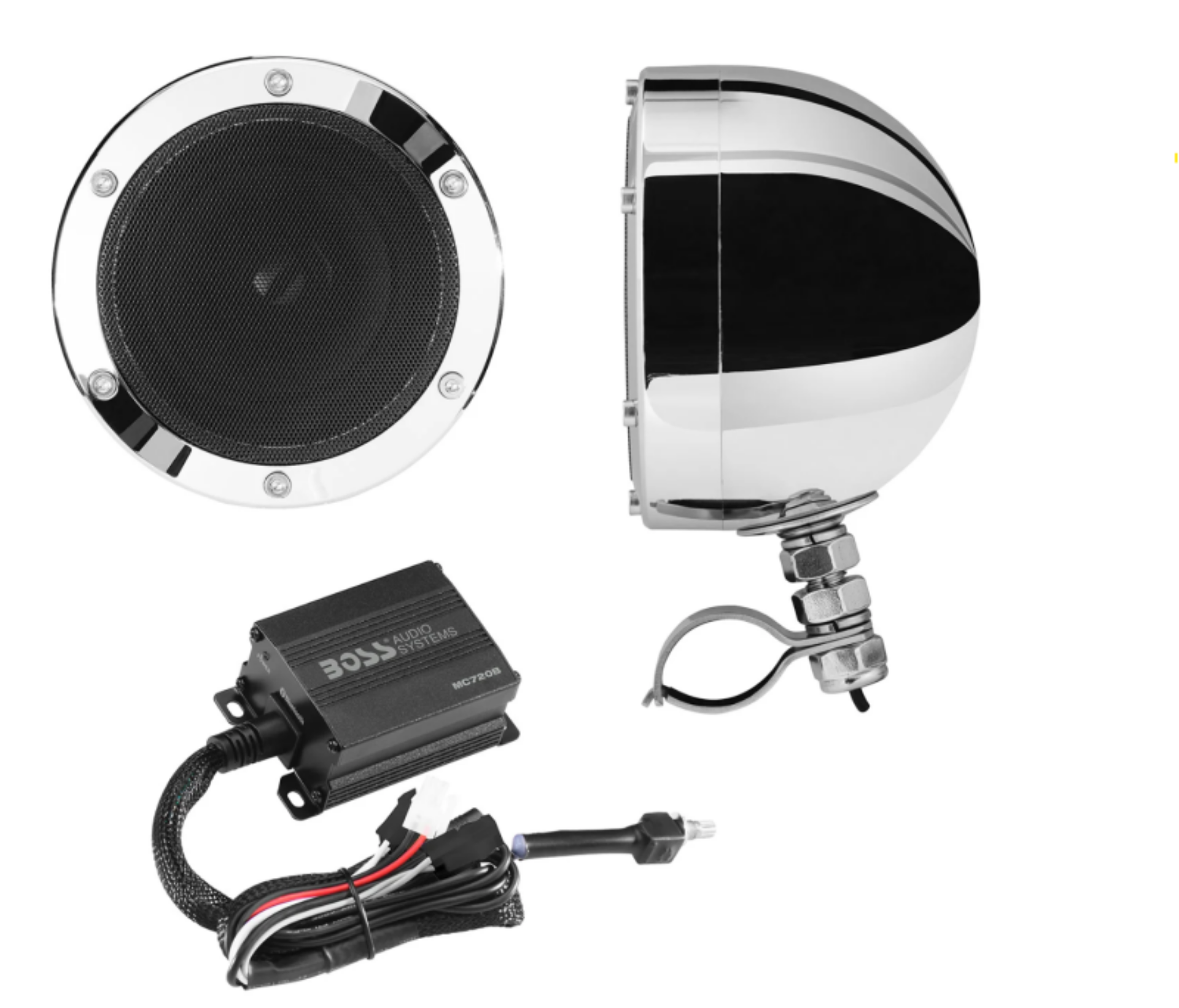Picture of Boss Audio Systems Motorcycle Speaker Amplifier - Bluetooth - 4in Speakers
