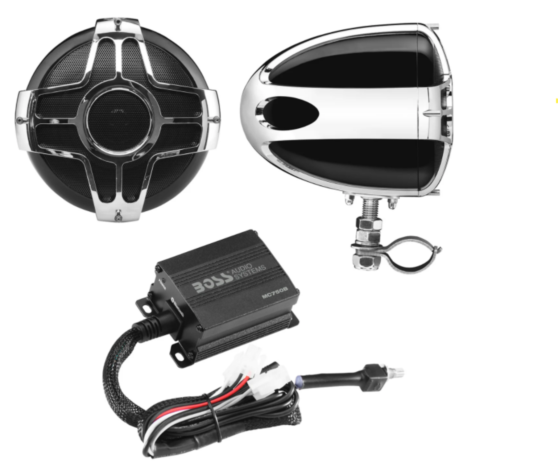 Picture of Boss Audio Systems Motorcycle Speaker Amplifier - Bluetooth - 4in Speakers
