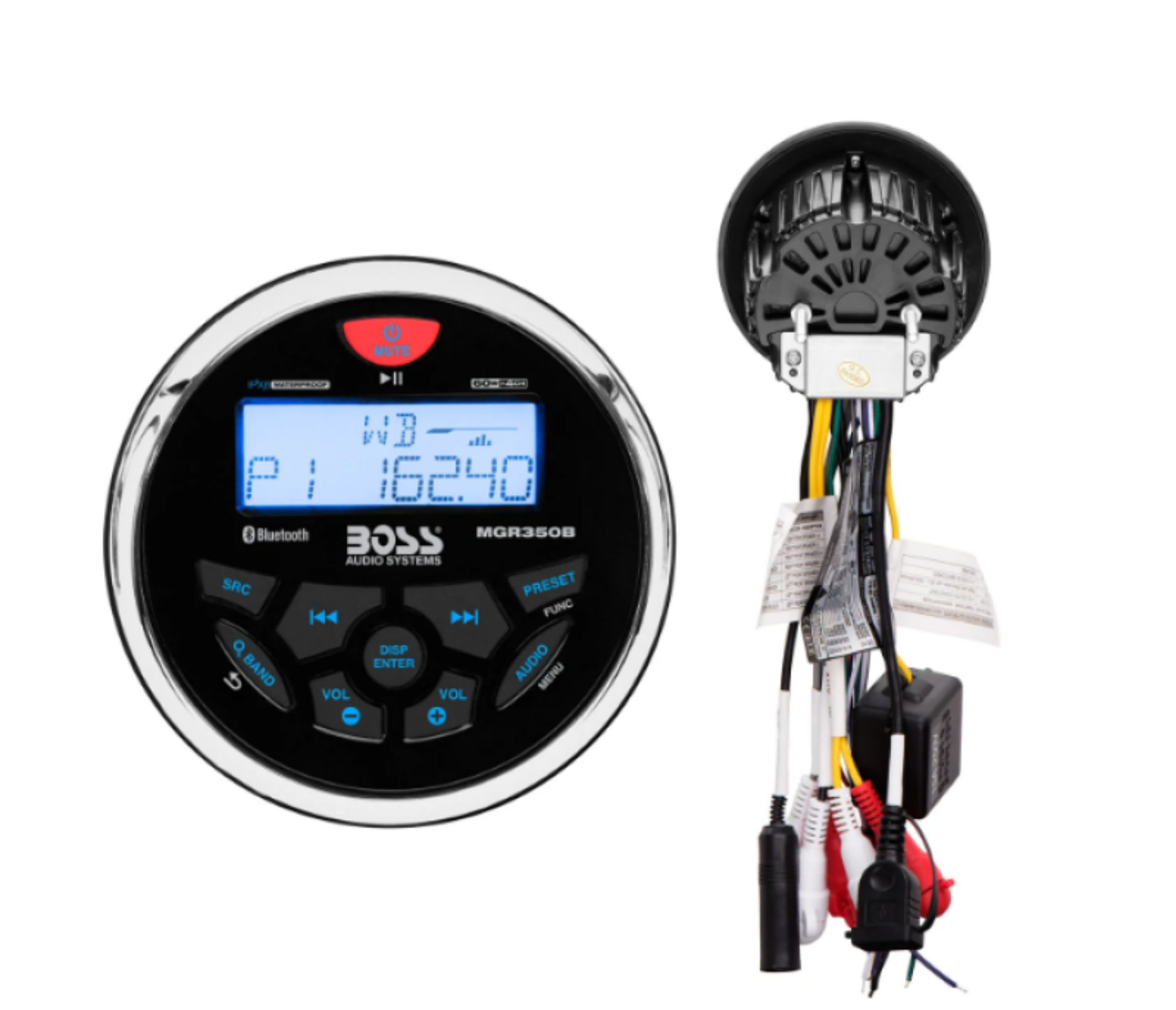 Picture of Boss Audio Systems Marine Gauge Receiver - Bluetooth - No CD - USB - AM FM