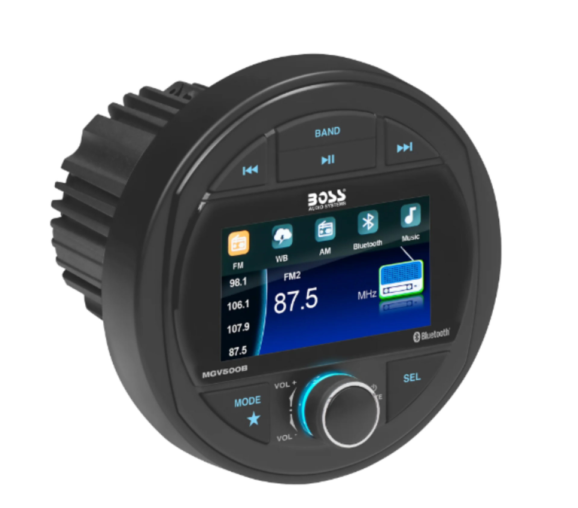 Picture of Boss Audio Systems Marine Gauge Digital Media AM - FM Receiver