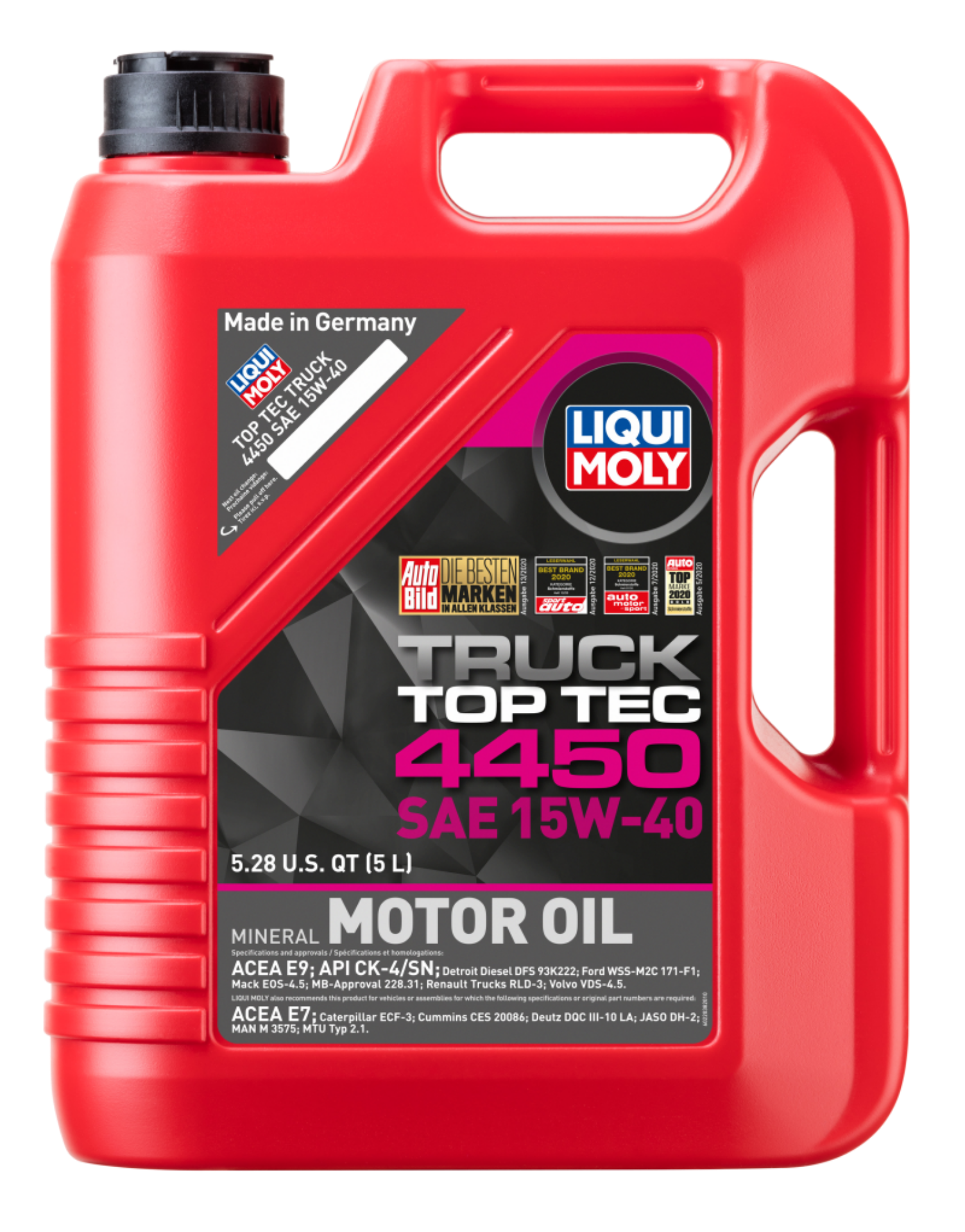 Picture of LIQUI MOLY 5L Top Tec Truck 4450 Motor Oil SAE 15W40