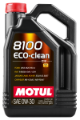 Picture of Motul 5L Synthetic Engine Oil 8100 0W30 4x5L ECO-CLEAN  ACEA C2 API SM ST-JLR 03-5007