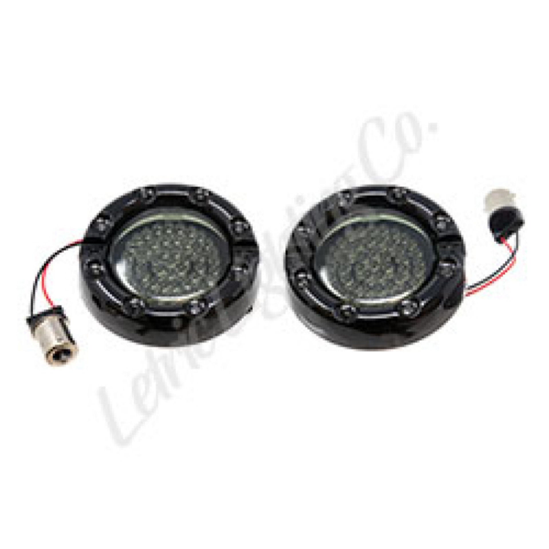 Picture of Letric Lighting 86-18 Electra Glide Premium Halo Red Center LED Turn Signal 1156