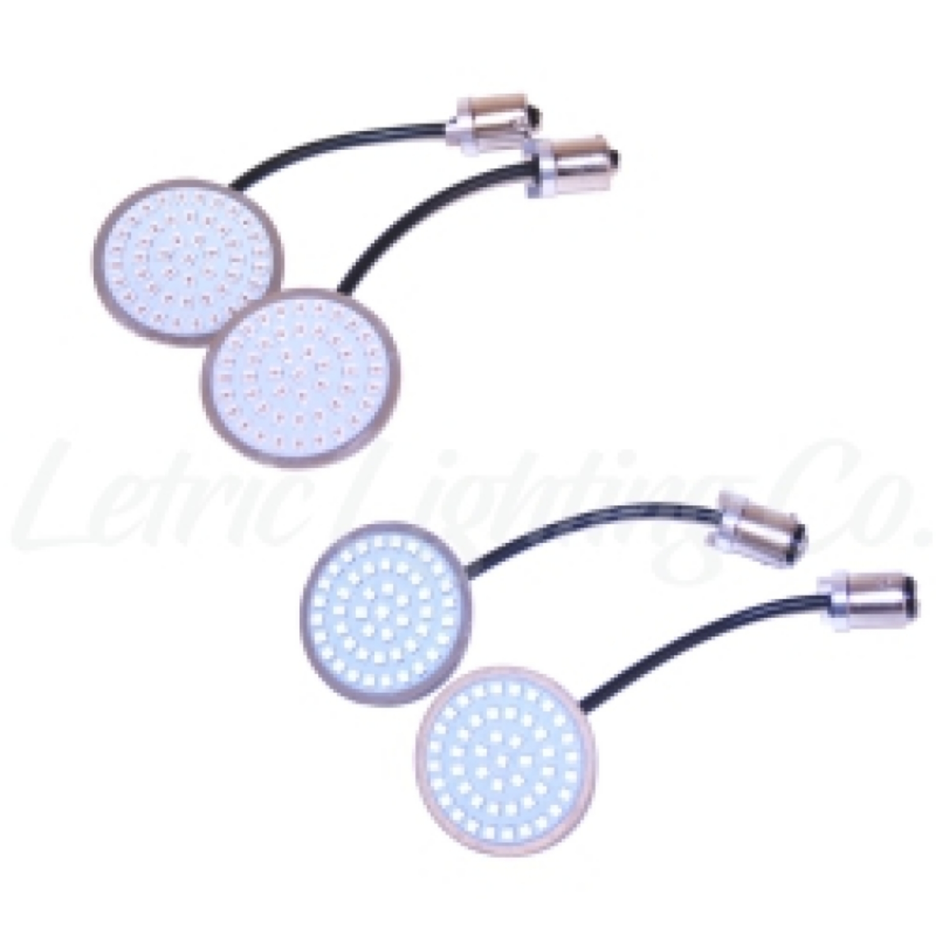 Picture of Letric Lighting Standard Front Rear Turn Signal Combot Kit - White-Amber & Red-Red