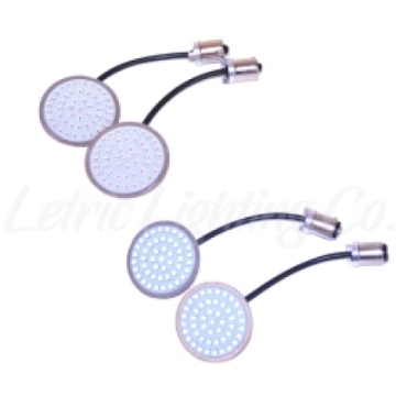 Picture of Letric Lighting Standard Front Rear Turn Signal Combot Kit - White-Amber & Red-Red