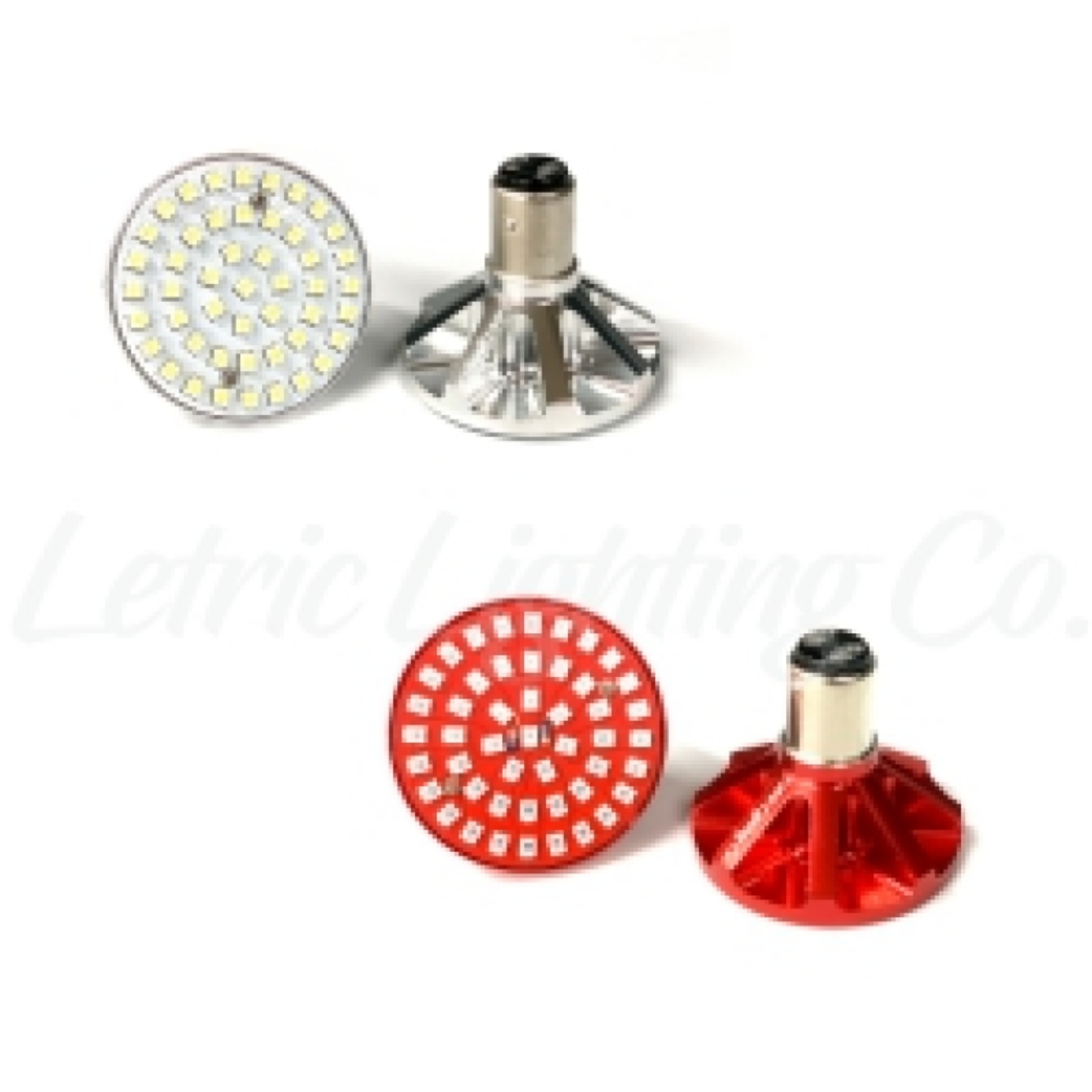 Picture of Letric Lighting Premium Front Rear Turn Signal Combot Kit - White- Amber & Red-Red