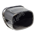 Picture of Letric Lighting 1999+ OEM Sq Back Model Squareback LED Taillight - Black Chrome Housing-Clear Lens