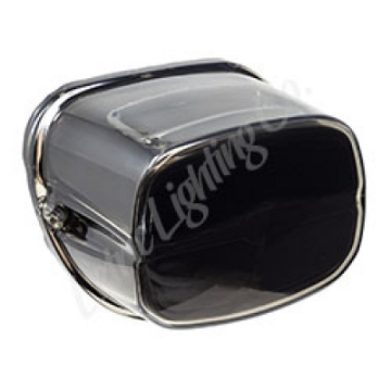 Picture of Letric Lighting 1999+ OEM Sq Back Model Squareback LED Taillight - Black Chrome Housing-Clear Lens