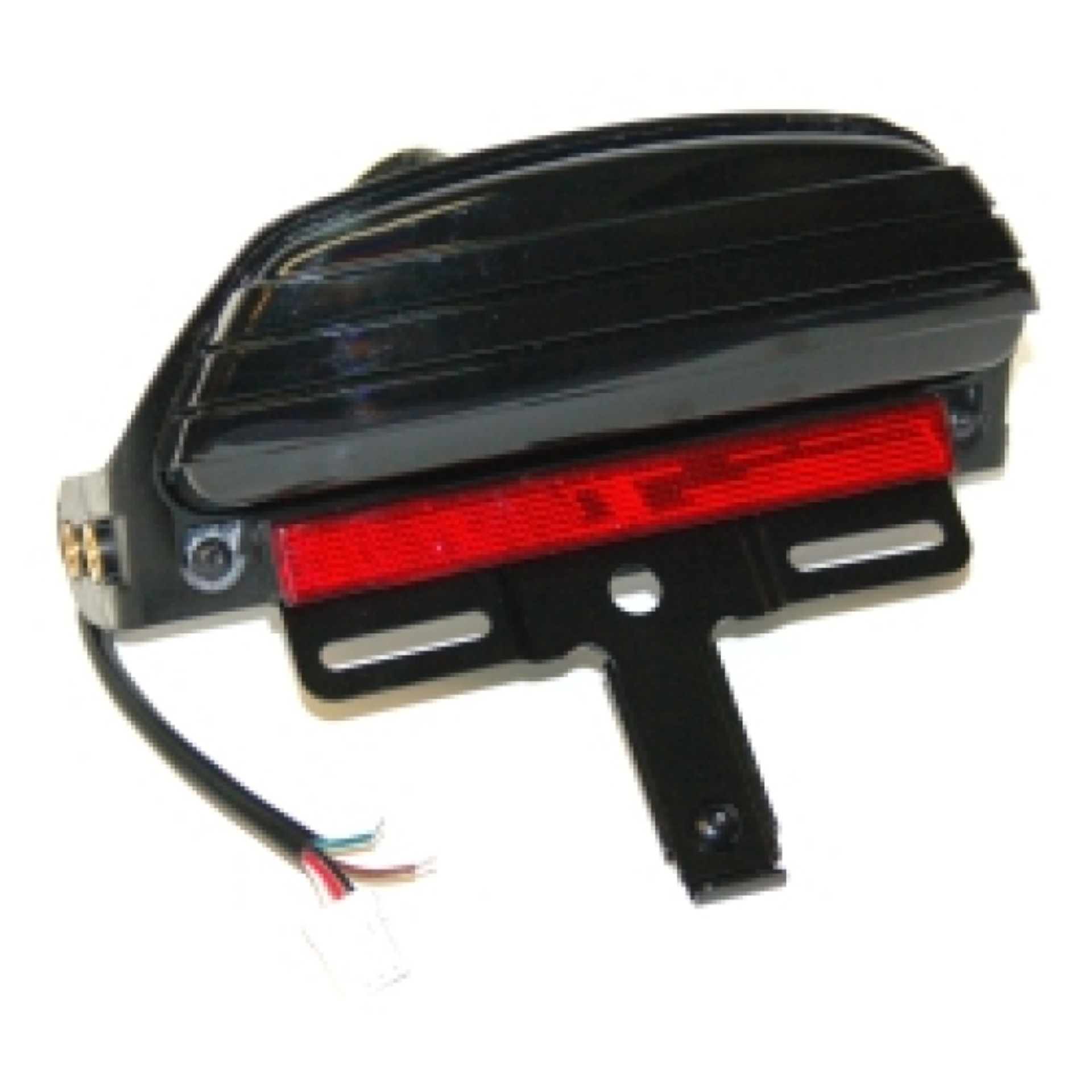 Picture of Letric Lighting 2006+ FXST Model Softail Replacement LED Taillight - Smoked Lens Fits
