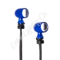 Picture of Letric Lighting 12mm Mini White Running Light Amber Turn Signal - Blue Anodized