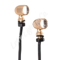 Picture of Letric Lighting 12mm Mini Red Running Red Turn Signal LED - Gold Anodized