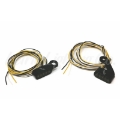 Picture of Letric Lighting Black Mini Mirror Mounted Front LED Turn Signals - Black