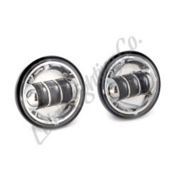 Picture of Letric Lighting 1997+ Universal 4 1-2In Black LED Auxiliary Passing Light - Chrome
