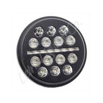 Picture of Letric Lighting 5-75? LED Black Buck-Shot Style mini-multi Headlight