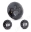 Picture of Letric Lighting 7? LED Black Premium Headlight with 2 4-5? Black Passing Lamps