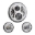 Picture of Letric Lighting 7? Full-Halo Chrome LED Headlight with 2 4-5? Full-Halo Chrome Passing Lamps