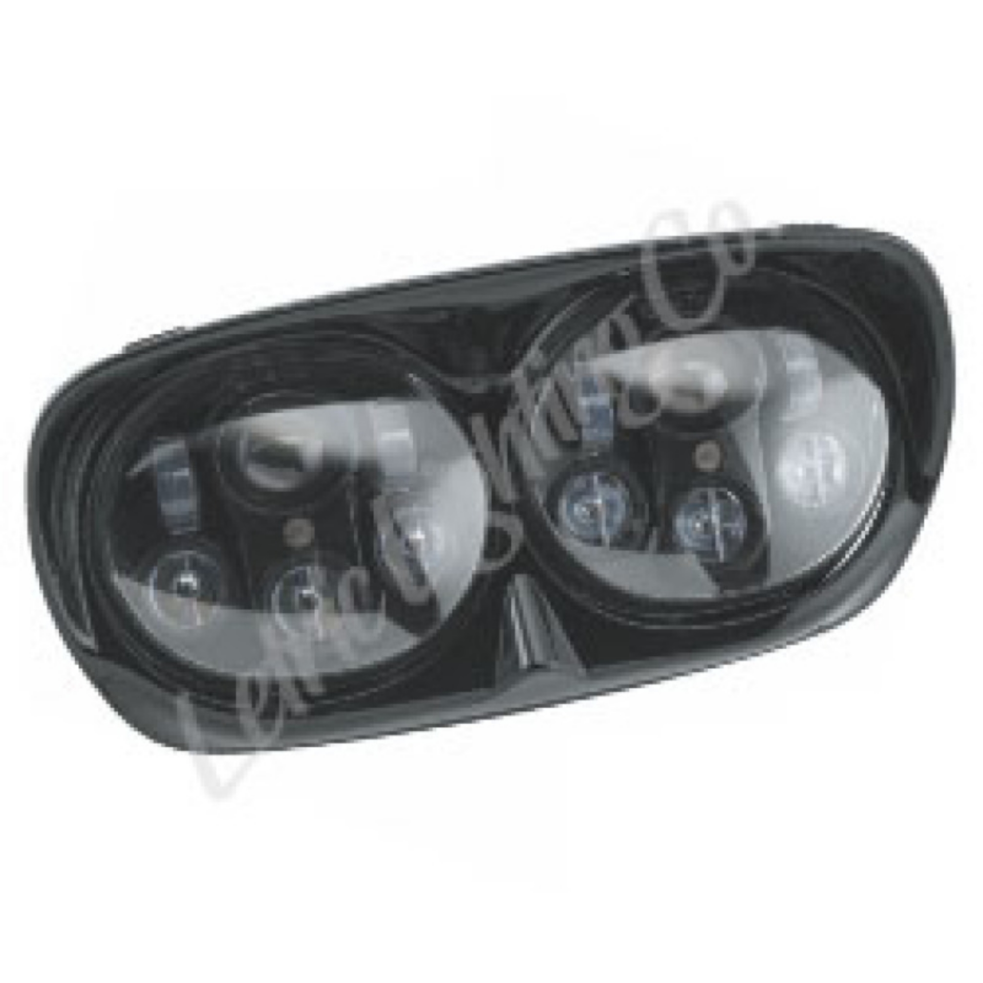 Picture of Letric Lighting 98-13 Glide Models LED Black Headlight & Housing Dual 5-75 Projector Lamps
