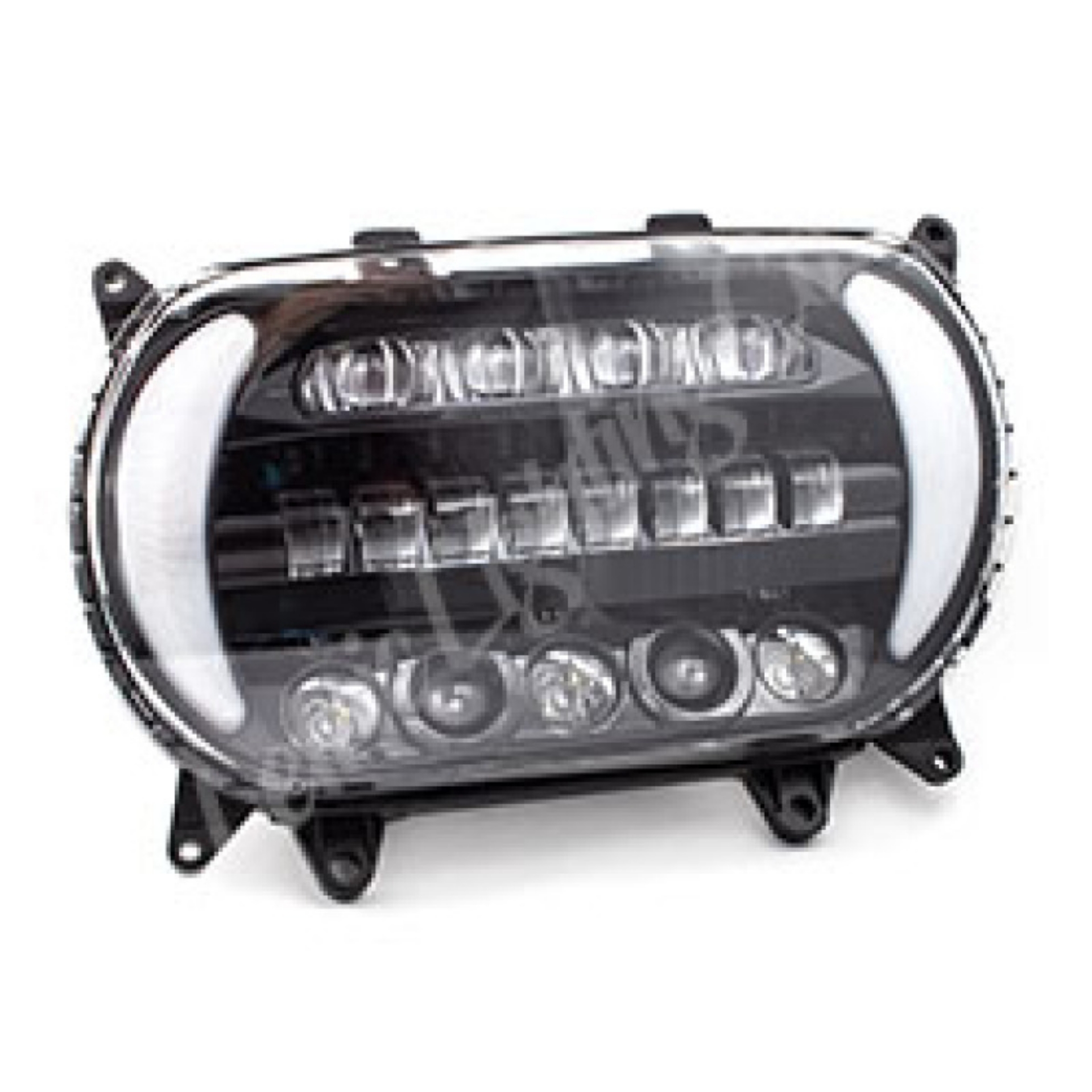 Picture of Letric Lighting 2015+ Early Road Glide LED Black-Chrome Headlight with Turn Signals