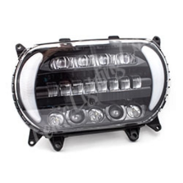 Picture of Letric Lighting 2015+ Early Road Glide LED Black-Chrome Headlight with Turn Signals