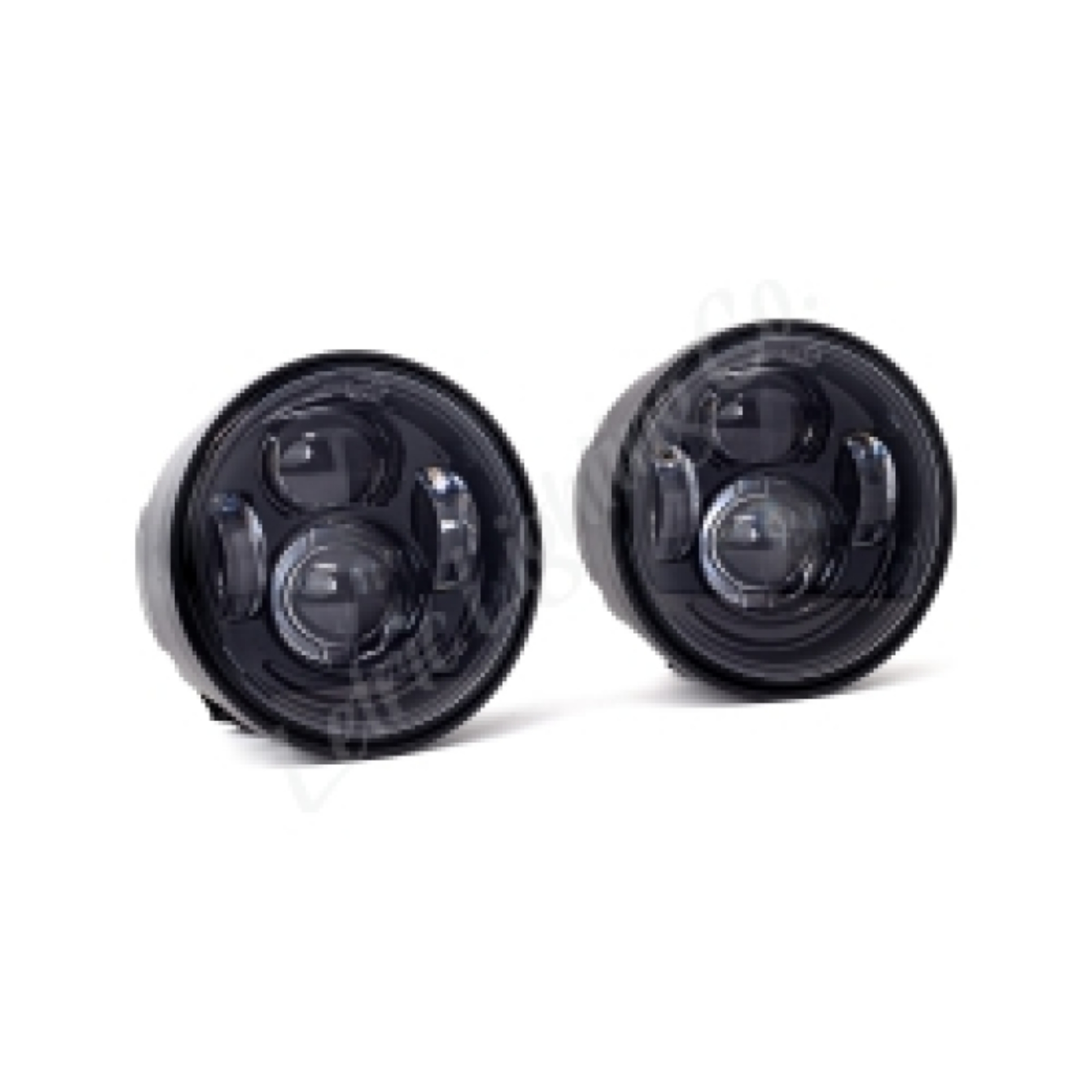 Picture of Letric Lighting 08-17 Fat Bob LED Black Headlight Kit