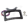 Picture of Letric Lighting 12-16 Dyna Perfect Plate Light Black Curved License Plate Frame