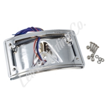 Picture of Letric Lighting 99-03 Sportster Perfect Plate Light Chrome Curved License Plate Frame