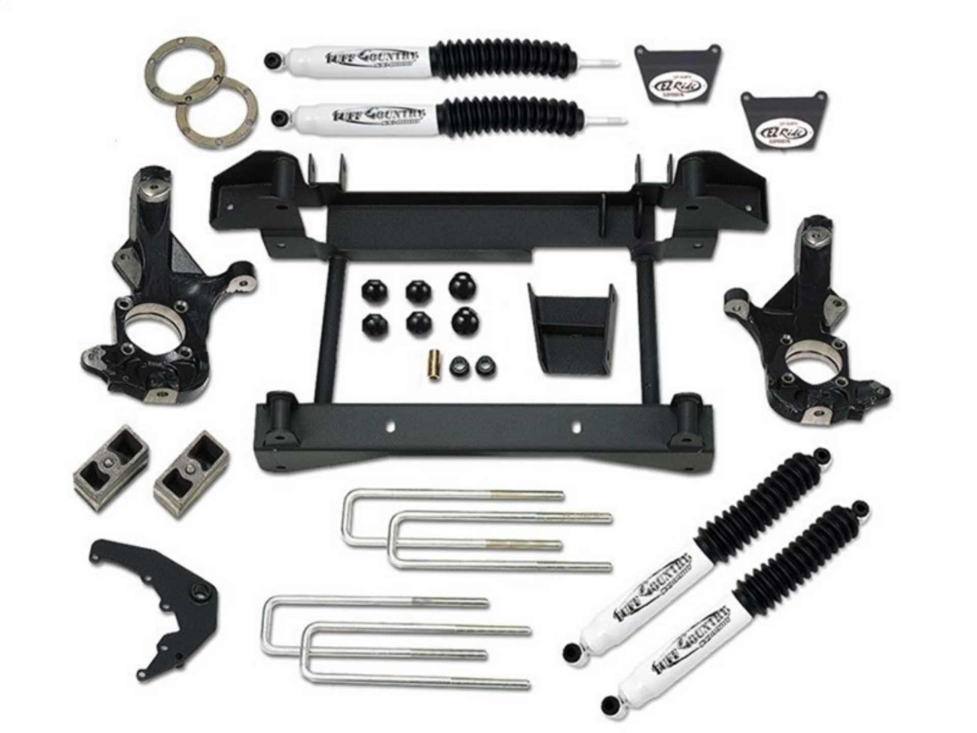 Picture of Tuff Country 01-10 Chevy Silverado 2500HD 4x4 4in Lift Kit w-1pc Sub Frame SX8000 Shocks