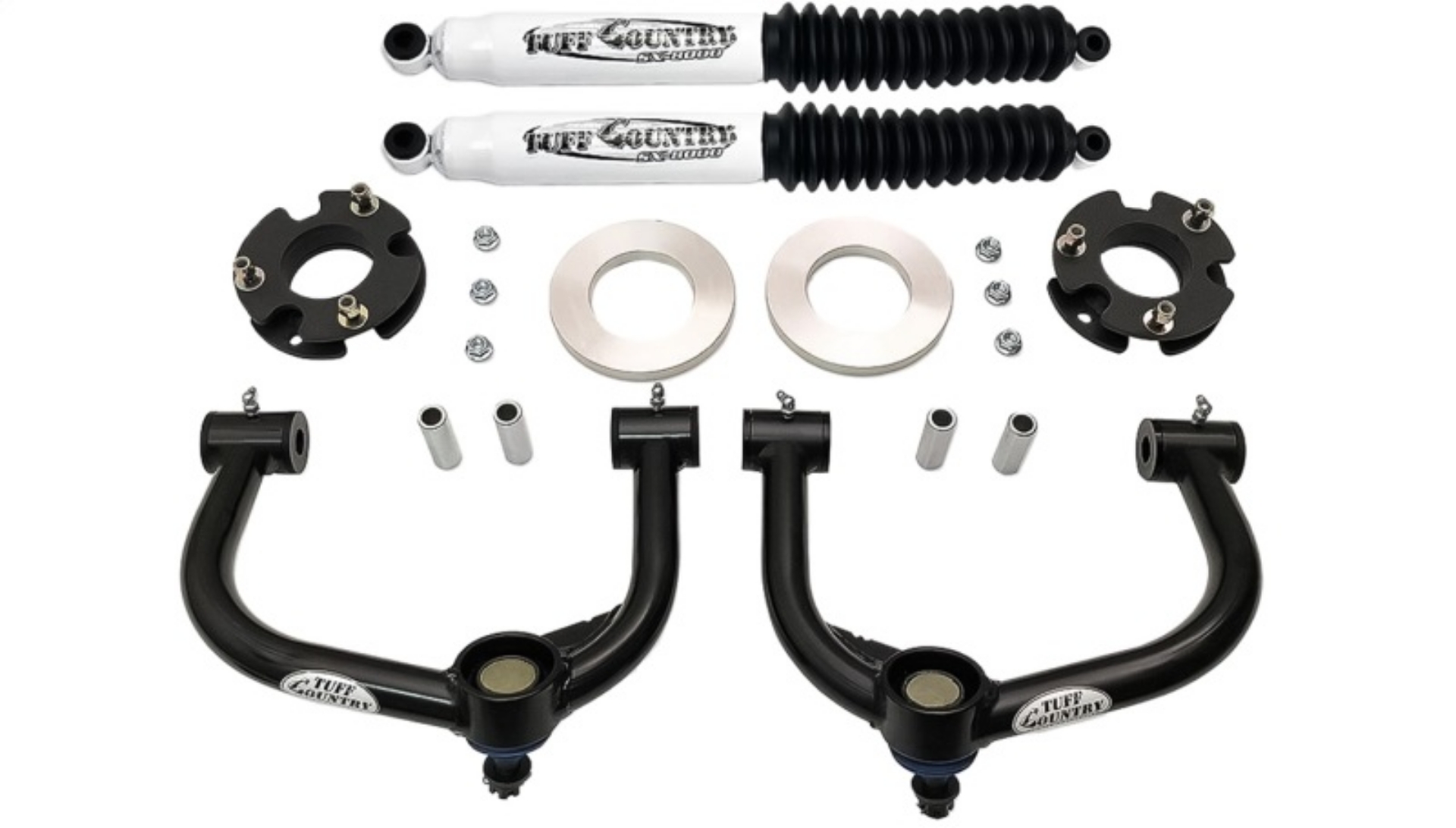Picture of Tuff Country 21-22 Ford F-150 4x4 3in Front Lift Kit w-Ball Joint Upper Control Arms and Shocks