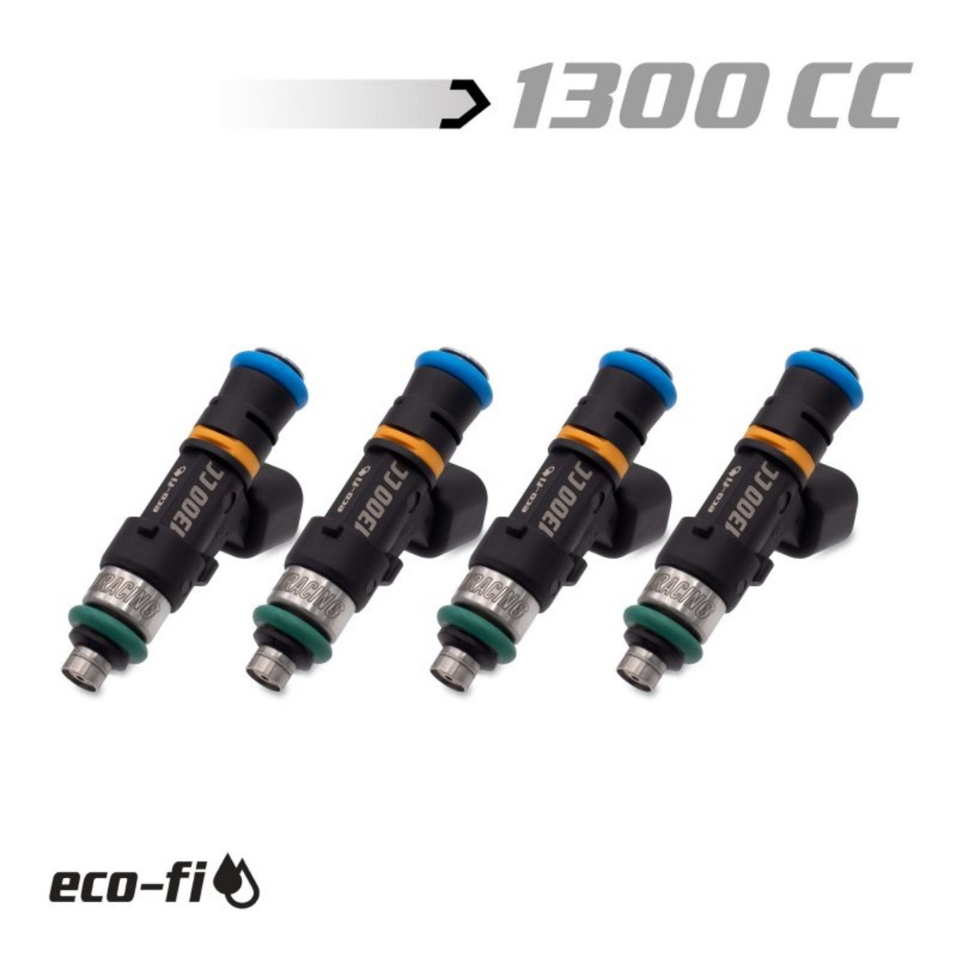 Picture of BLOX Racing 1300CC Street Injectors 48mm With 1-2in Adapter 14mm Bore