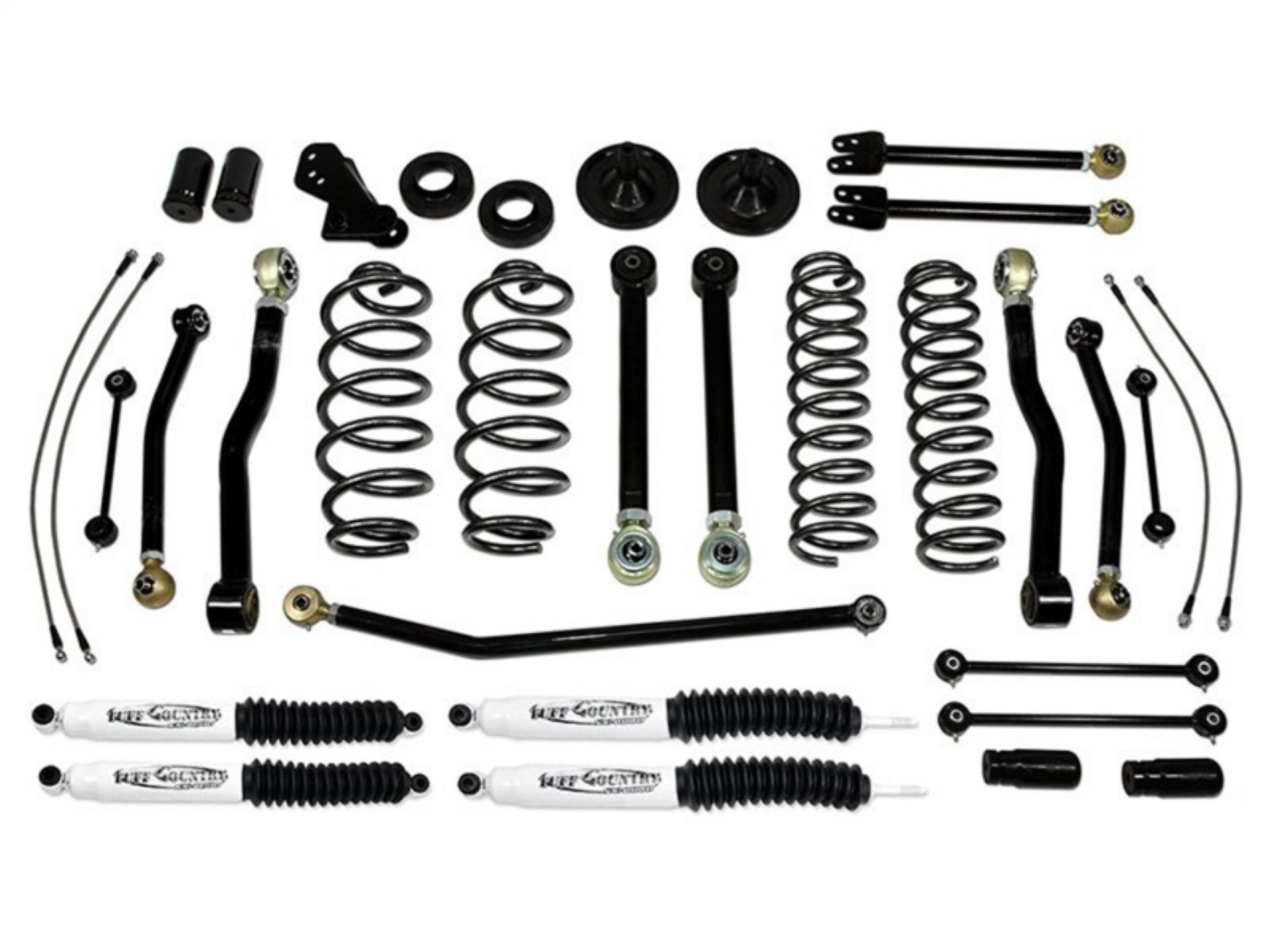 Picture of Tuff Country 07-18 Jeep Wrangler JK 4in Performance Lift Kit EZ-Flex SX6000 Shocks