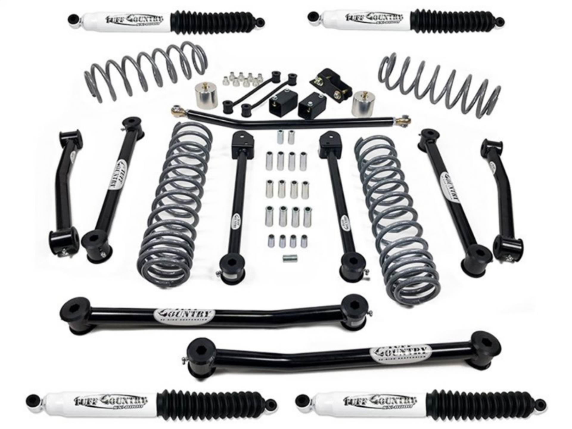 Picture of Tuff Country 18-23 Jeep Wrangler JLU 4 door Models Only 4in Lift Kit SX8000 Shocks