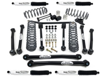 Picture of Tuff Country 18-23 Jeep Wrangler JLU 4 door Models Only 4in Lift Kit EZ-Flex SX8000 Shocks