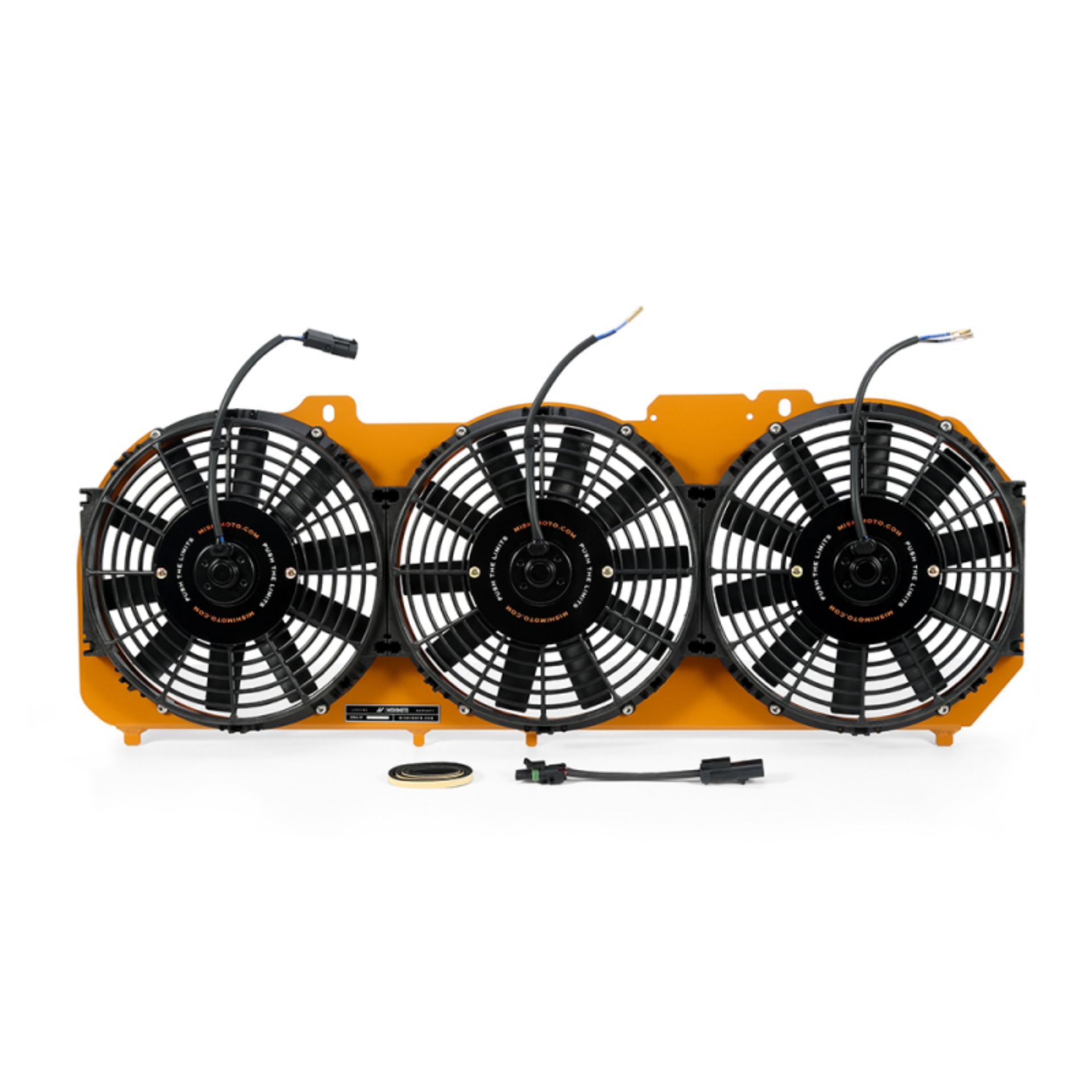 Picture of Mishimoto 89-01 Jeep Cherokee XJ 4-0L Performance Aluminum Fan Shroud w-o Controller - Gold