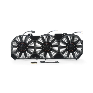 Picture of Mishimoto 89-01 Jeep Cherokee XJ 4-0L Performance Aluminum Fan Shroud w- Controller - Black