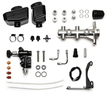 Picture of Wilwood Remote Tandem M-C Kit w-Brkt and Valve - 1in Bore Burnished
