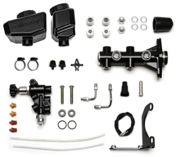 Picture of Wilwood Remote Tandem M-C Kit w-Brkt and Valve - 1-12in Bore Black