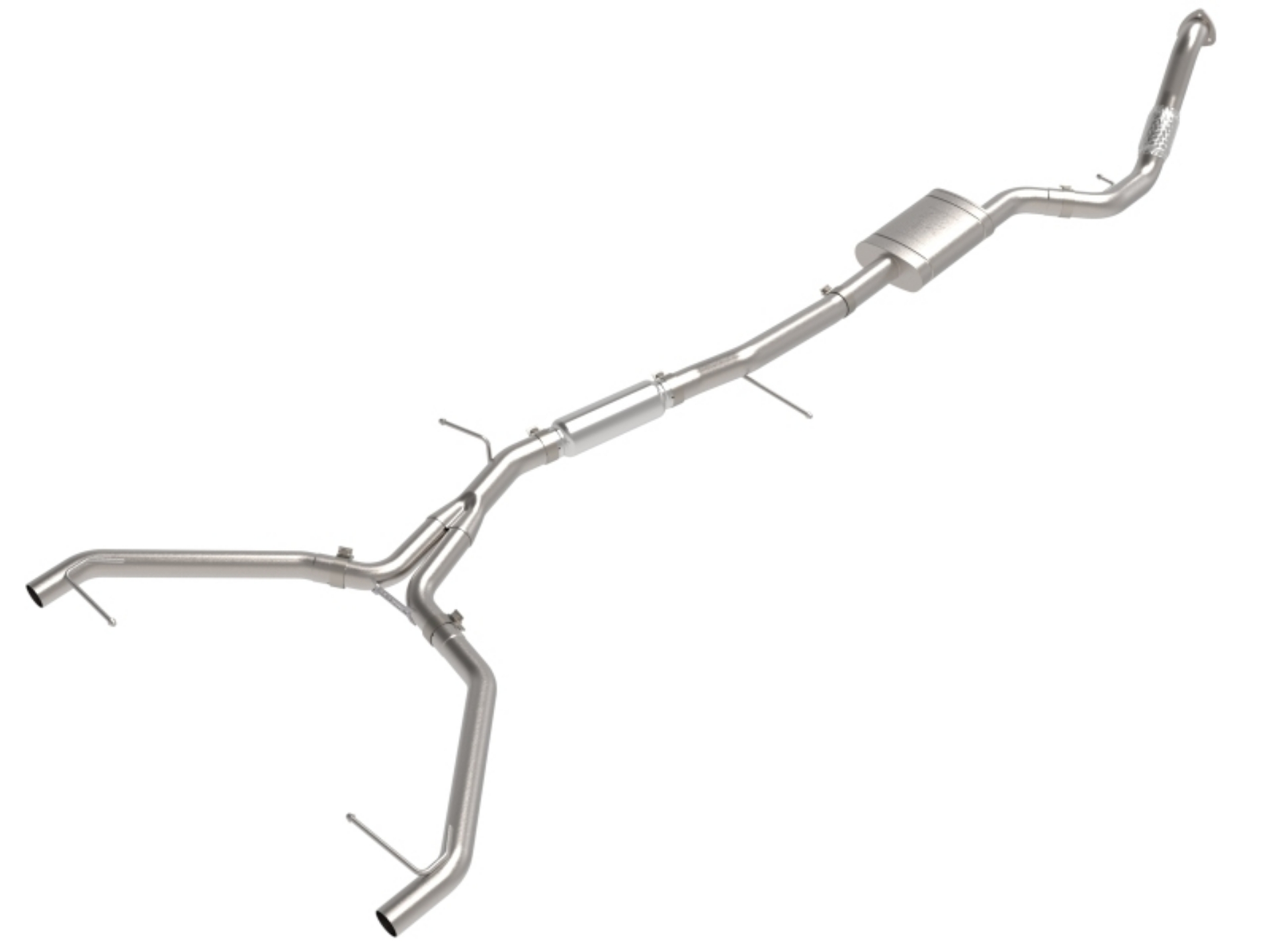 Picture of aFe 20-21 Audi A4 L4-2-0L t MACH Force-Xp 3in to 2-1-2in Stainless Steel Cat-Back Exhaust System