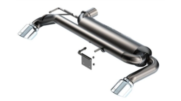 Picture of Borla 21-22 Ford Bronco 2-3L 4WD S-Type Axle Back Exhaust w- Bright Chrome Tips