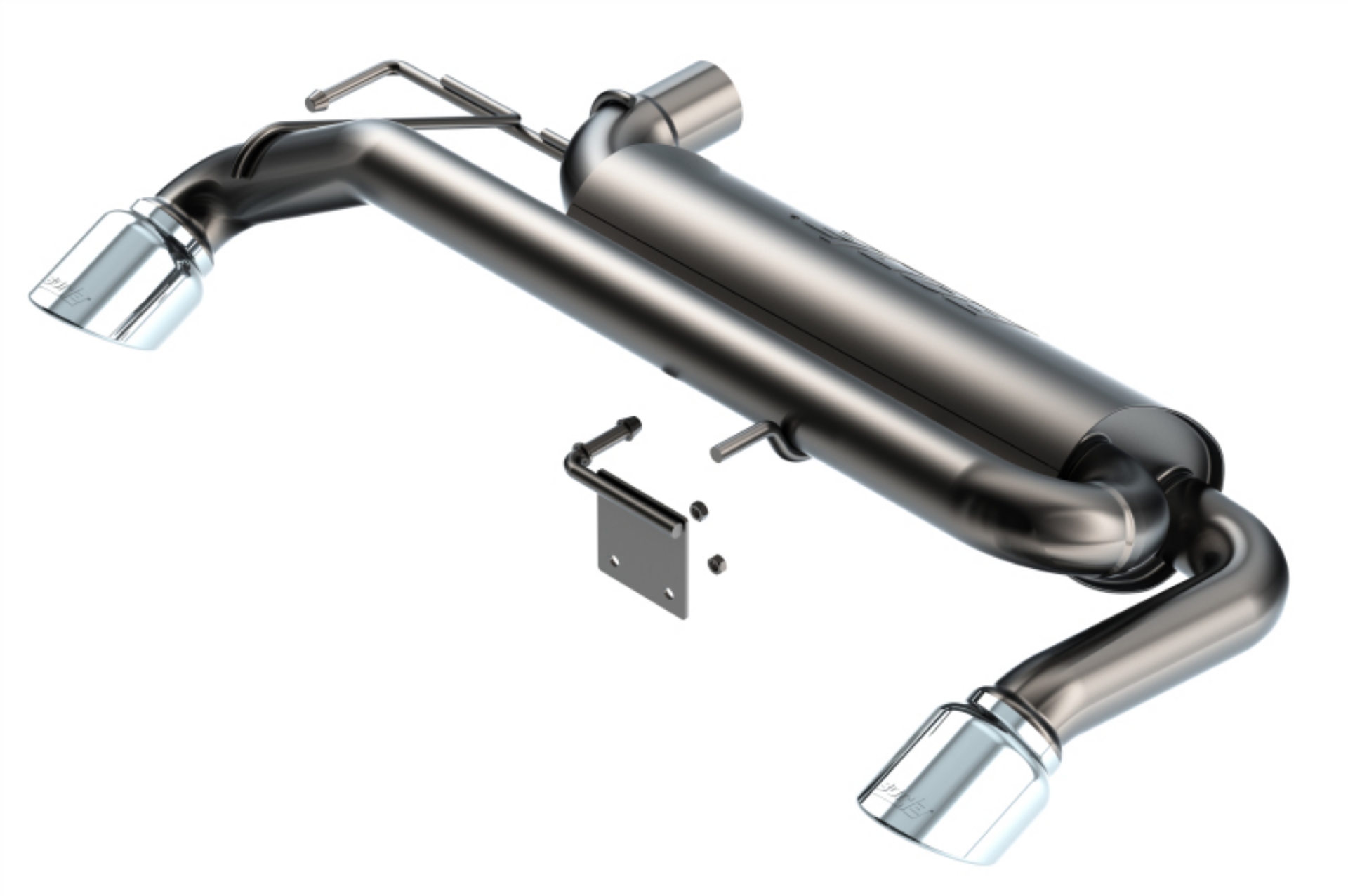 Picture of Borla 21-22 Ford Bronco 2-3L 4WD ATAK Axle Back Exhaust w- Bright Chrome Tips