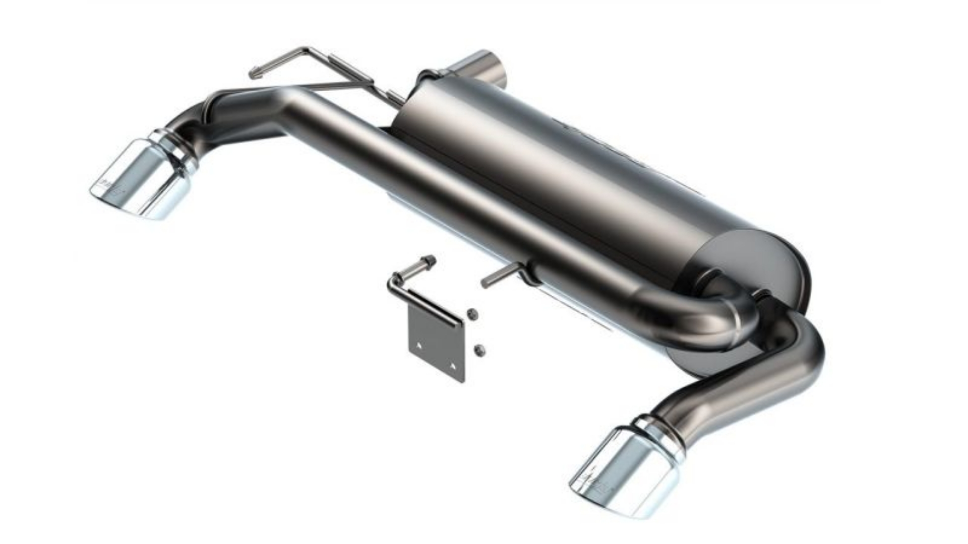 Picture of Borla 21-22 Ford Bronco 2-7L V6 4WD Touring Axle Back Exhaust w- Bright Chrome Tips