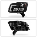 Picture of Spyder 04-15 Nissan Titan High-Power LED Module Equipped Headlights - Black PRO-YD-NTI04PL-BK