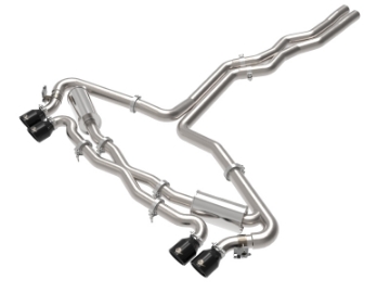Picture of aFe 20-22 Audi RS6 Avant V8 4L tt MACH Force-Xp 3in to 2-5in 304 SS Cat-Back Exhaust w- Black Tip