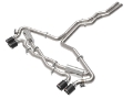 Picture of aFe 20-22 Audi RS6 Avant V8 4L tt MACH Force-Xp 3in to 2-5in 304 SS Cat-Back Exhaust w- Carbon Tip