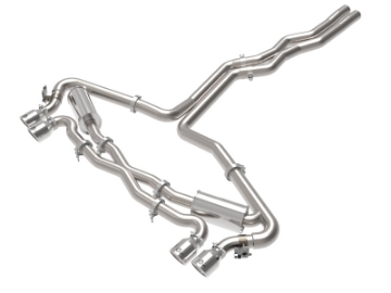 Picture of aFe 20-22 Audi RS6 Avant V8 4Ltt MACH Force-Xp 3in to 2-5in 304 SS Cat-Back Exhaust w-Polished Tip