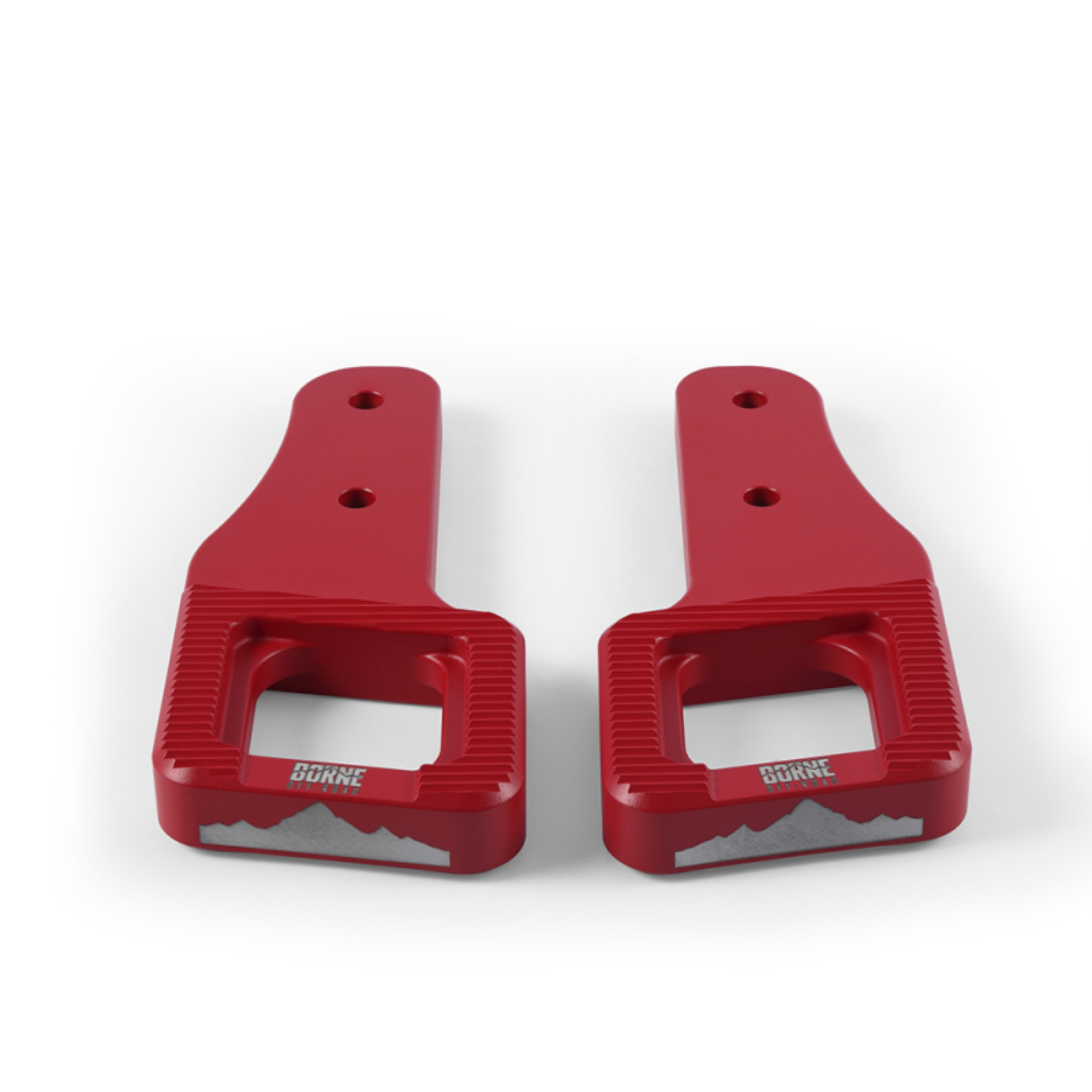 Picture of Borne Off-Road 2017+ Ford Raptor - 2009+ Ford F150 Borne Off-Road Billet Tow Hooks - Red