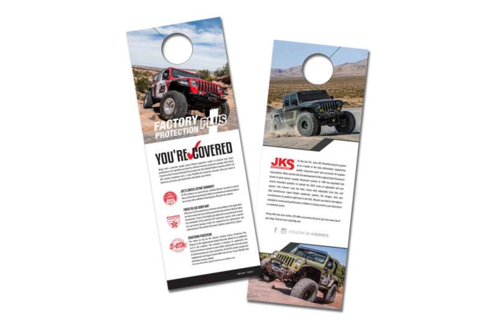 Picture of JKS Manufacturing Warranty Hangtags - 25pcs