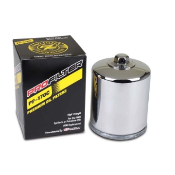 Picture of ProFilter Harley Spin-On Chrome Various Performance Oil Filter