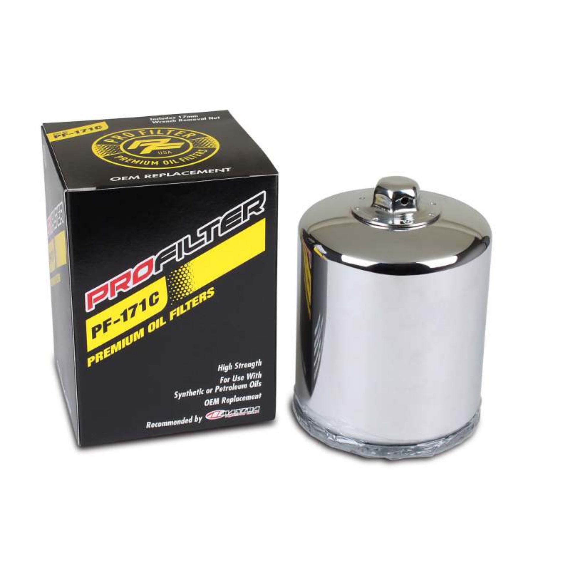 Picture of ProFilter Harley Spin-On Chrome Various Performance Oil Filter