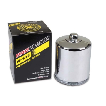 Picture of ProFilter Harley Spin-On Chrome Various Performance Oil Filter