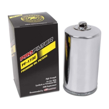 Picture of ProFilter Harley Spin-On Chrome Various Performance Oil Filter